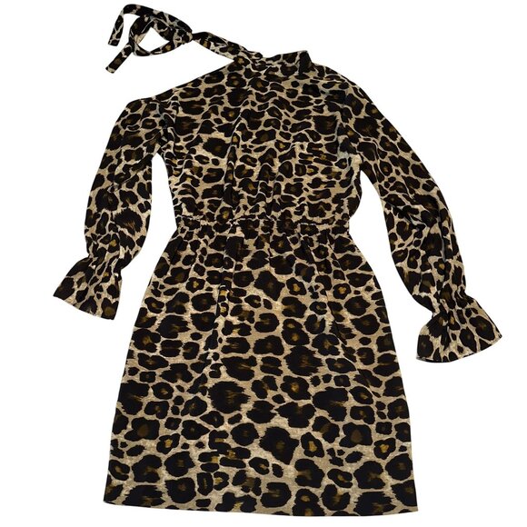 Robert Rodriguez Dresses & Skirts - NWT Robert Rodriguez Cutout Shoulder Leopard Print Long Sleeve Dress X-Small XS